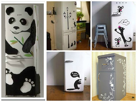Дизайн холодильника: покрасить или оклеить